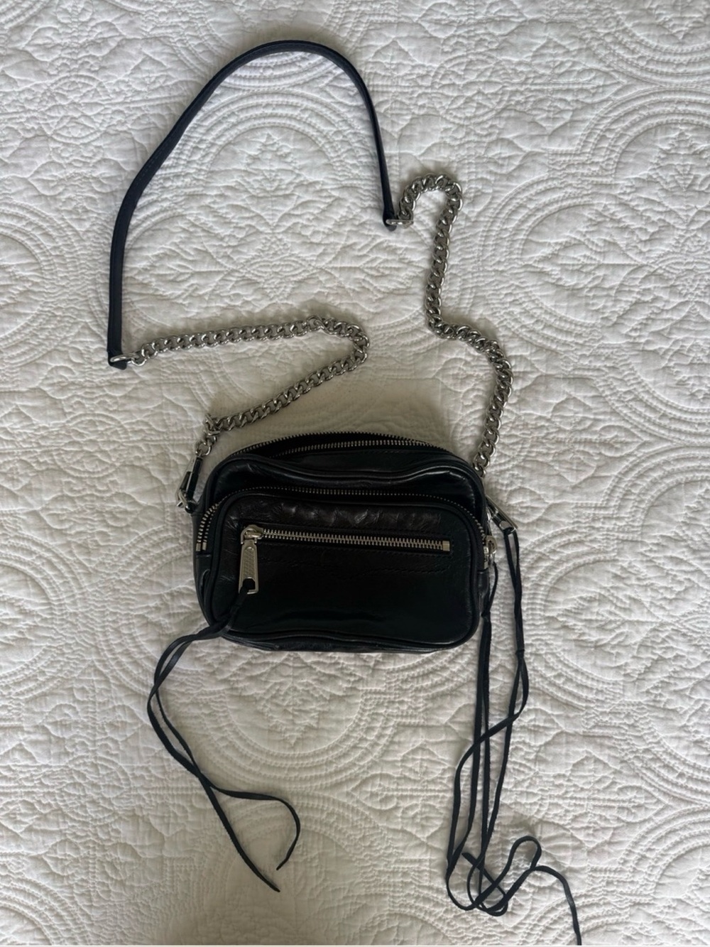 Rebecca Minkoff Black Leather
Solstice Camera  Bag